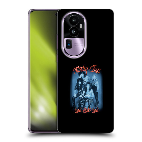 Motley Crue Key Art Girls Neon Soft Gel Case for OPPO Reno10 Pro+