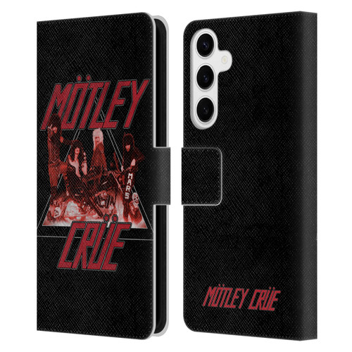 Motley Crue Key Art Too Fast Leather Book Wallet Case Cover For Samsung Galaxy S24+ 5G