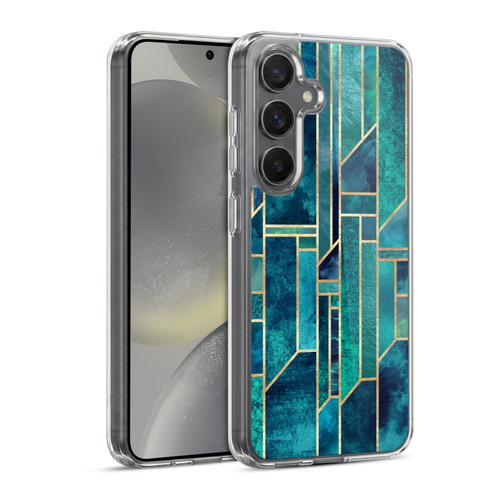 Elisabeth Fredriksson Geometric Design And Pattern Blue Skies Soft Gel Case for Samsung Galaxy S24 5G & MagSafe