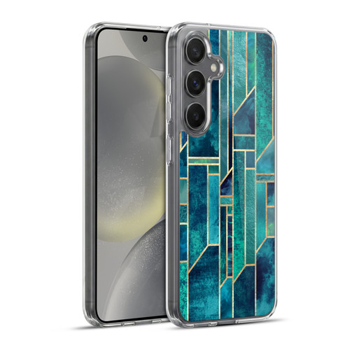 Elisabeth Fredriksson Geometric Design And Pattern Blue Skies Soft Gel Case for Samsung Galaxy S24+ 5G & MagSafe