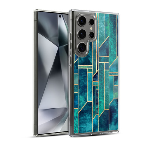 Elisabeth Fredriksson Geometric Design And Pattern Blue Skies Soft Gel Case for Samsung Galaxy S24 Ultra 5G & MagSafe