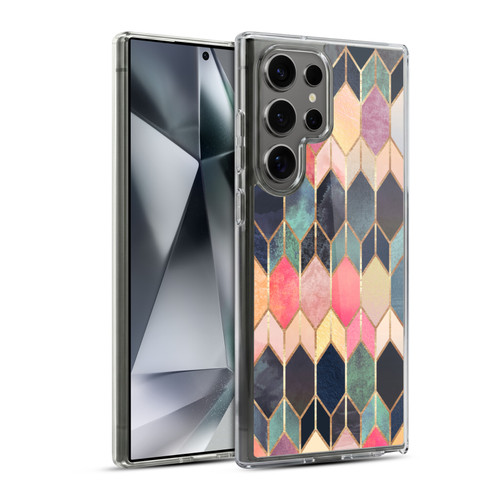 Elisabeth Fredriksson Geometric Design And Pattern Colourful Stained Glass Soft Gel Case for Samsung Galaxy S24 Ultra 5G & MagSafe