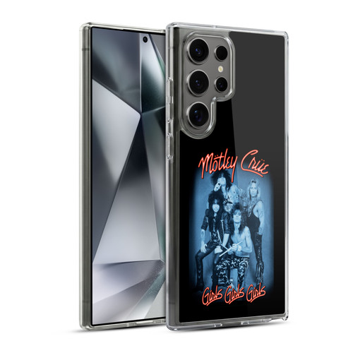 Motley Crue Key Art Girls Neon Soft Gel Case for Samsung Galaxy S24 Ultra 5G & MagSafe