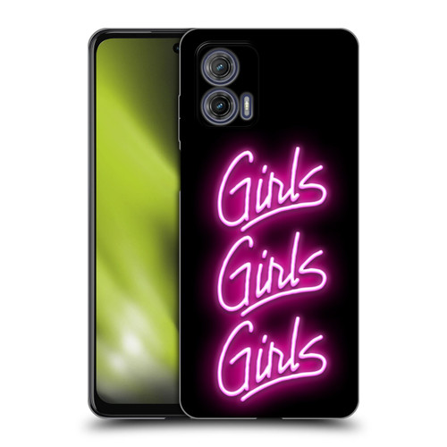 Motley Crue Logos Girls Neon Soft Gel Case for Motorola Moto G73 5G