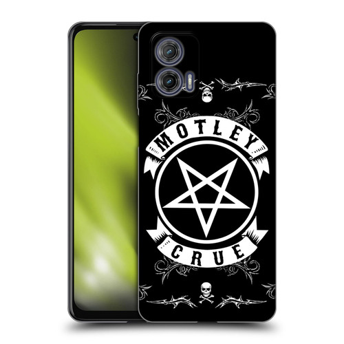 Motley Crue Logos Pentagram And Skull Soft Gel Case for Motorola Moto G73 5G