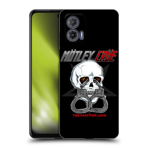 Motley Crue Logos Too Fast For Love Skull Soft Gel Case for Motorola Moto G73 5G