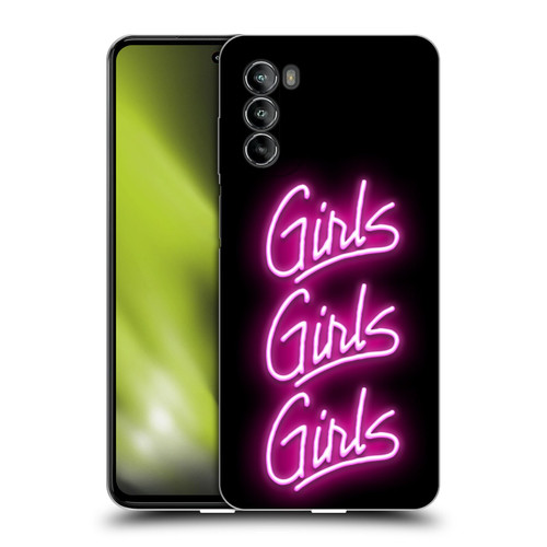 Motley Crue Logos Girls Neon Soft Gel Case for Motorola Moto G82 5G