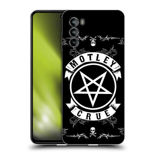 Motley Crue Logos Pentagram And Skull Soft Gel Case for Motorola Moto G82 5G