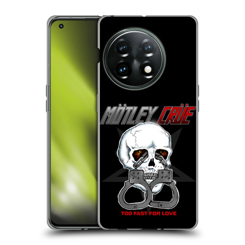 Motley Crue Logos Too Fast For Love Skull Soft Gel Case for OnePlus 11 5G