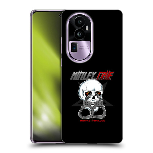 Motley Crue Logos Too Fast For Love Skull Soft Gel Case for OPPO Reno10 Pro+