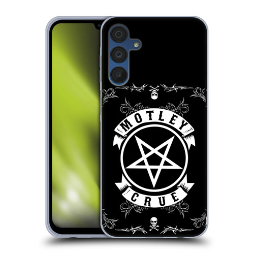 Motley Crue Logos Pentagram And Skull Soft Gel Case for Samsung Galaxy A15