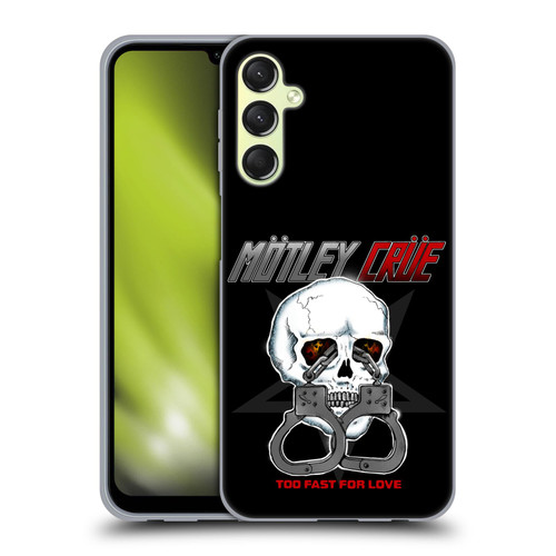 Motley Crue Logos Too Fast For Love Skull Soft Gel Case for Samsung Galaxy A24 4G / Galaxy M34 5G