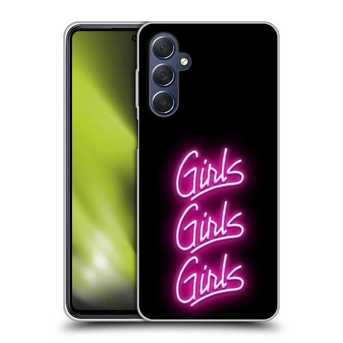 Motley Crue Logos Girls Neon Soft Gel Case for Samsung Galaxy M54 5G