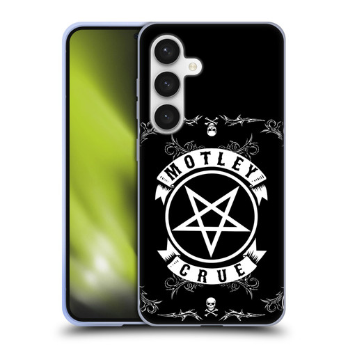 Motley Crue Logos Pentagram And Skull Soft Gel Case for Samsung Galaxy S24 5G
