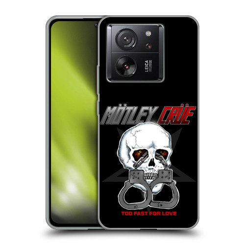 Motley Crue Logos Too Fast For Love Skull Soft Gel Case for Xiaomi 13T 5G / 13T Pro 5G