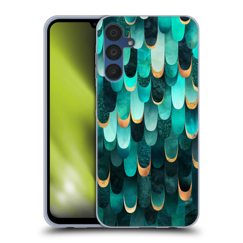 Elisabeth Fredriksson Sparkles Turquoise Soft Gel Case for Samsung Galaxy A15