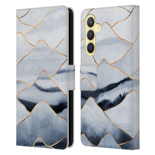 Elisabeth Fredriksson Sparkles Mountains Leather Book Wallet Case Cover For Samsung Galaxy S23 FE 5G