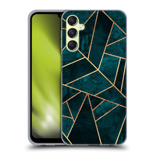 Elisabeth Fredriksson Sparkles Deep Teal Stone Soft Gel Case for Samsung Galaxy A24 4G / Galaxy M34 5G