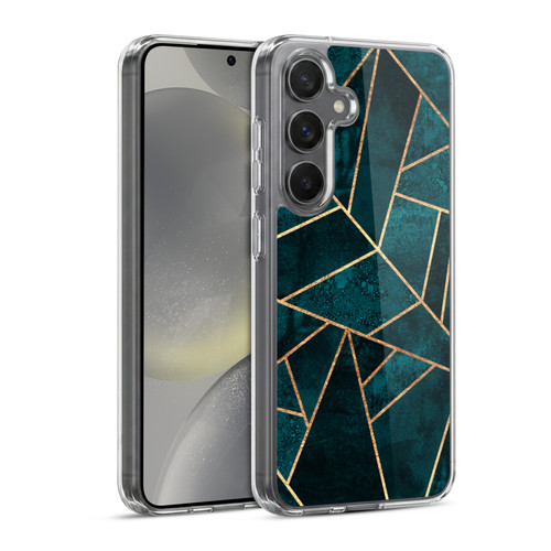 Elisabeth Fredriksson Sparkles Deep Teal Stone Soft Gel Case for Samsung Galaxy S24 5G & MagSafe