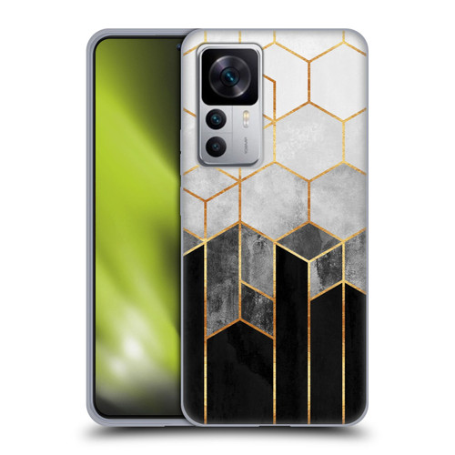 Elisabeth Fredriksson Sparkles Charcoal Hexagons Soft Gel Case for Xiaomi 12T 5G / 12T Pro 5G / Redmi K50 Ultra 5G