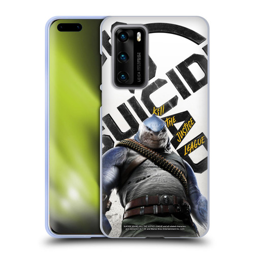 Suicide Squad: Kill The Justice League Key Art King Shark Soft Gel Case for Huawei P40 5G