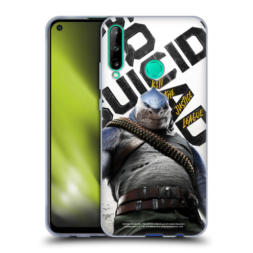 Suicide Squad: Kill The Justice League Key Art King Shark Soft Gel Case for Huawei P40 lite E