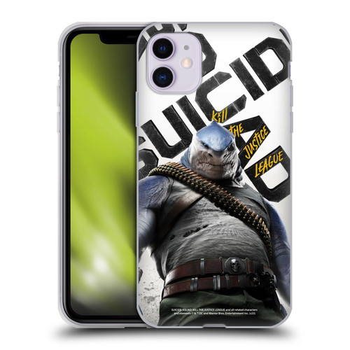 Suicide Squad: Kill The Justice League Key Art King Shark Soft Gel Case for Apple iPhone 11