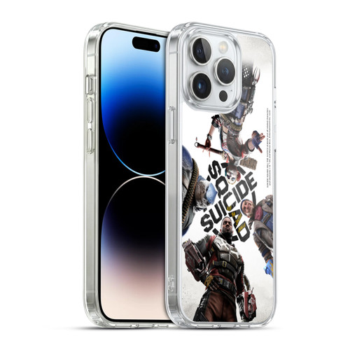 Suicide Squad: Kill The Justice League Key Art Poster Soft Gel Case for Apple iPhone 14 Pro Max & MagSafe