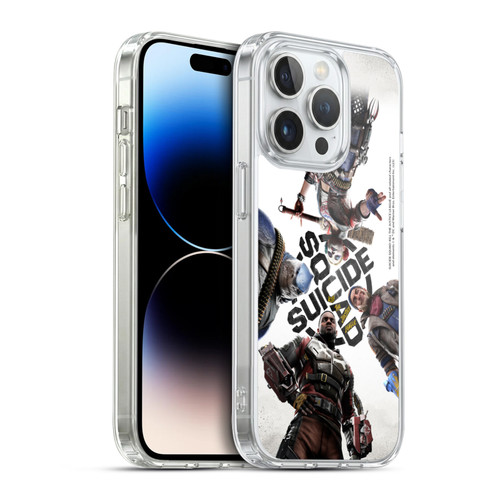 Suicide Squad: Kill The Justice League Key Art Poster Soft Gel Case for Apple iPhone 14 Pro & MagSafe