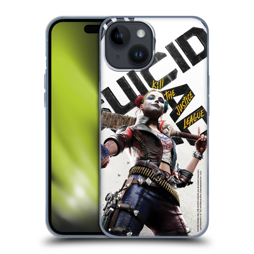 Suicide Squad: Kill The Justice League Key Art Harley Quinn Soft Gel Case for Apple iPhone 15