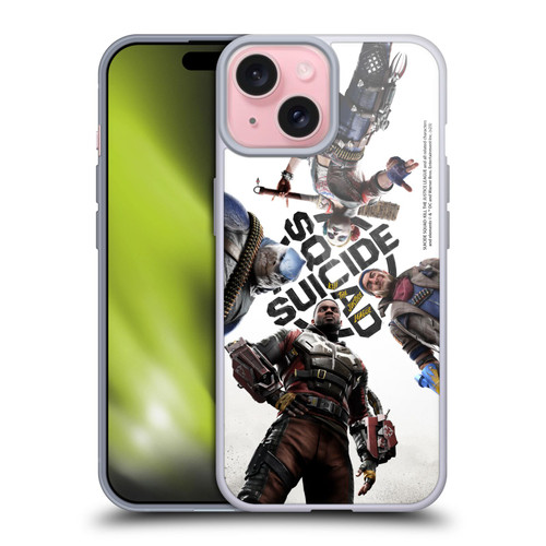 Suicide Squad: Kill The Justice League Key Art Poster Soft Gel Case for Apple iPhone 15