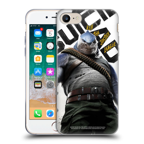 Suicide Squad: Kill The Justice League Key Art King Shark Soft Gel Case for Apple iPhone 7 / 8 / SE 2020 & 2022