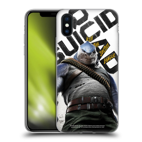 Suicide Squad: Kill The Justice League Key Art King Shark Soft Gel Case for Apple iPhone X / iPhone XS