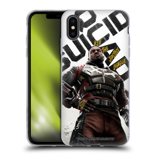 Suicide Squad: Kill The Justice League Key Art Deadshot Soft Gel Case for Apple iPhone XS Max