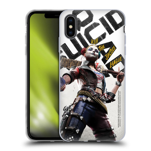 Suicide Squad: Kill The Justice League Key Art Harley Quinn Soft Gel Case for Apple iPhone XS Max
