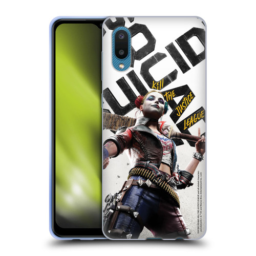 Suicide Squad: Kill The Justice League Key Art Harley Quinn Soft Gel Case for Samsung Galaxy A02/M02 (2021)