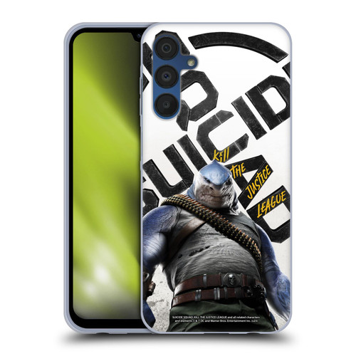 Suicide Squad: Kill The Justice League Key Art King Shark Soft Gel Case for Samsung Galaxy A15