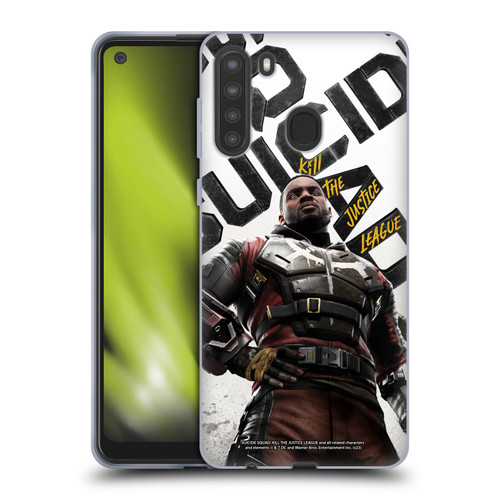 Suicide Squad: Kill The Justice League Key Art Deadshot Soft Gel Case for Samsung Galaxy A21 (2020)