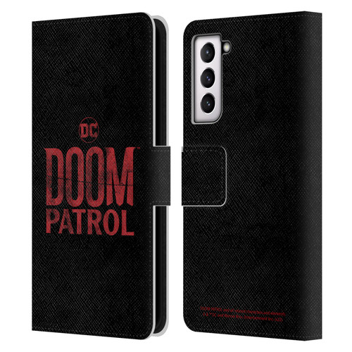 Doom Patrol Graphics Logo Leather Book Wallet Case Cover For Samsung Galaxy S21 5G