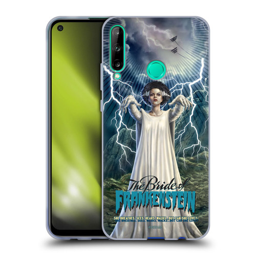 Universal Monsters The Bride Of Frankenstein But Can She Love? Soft Gel Case for Huawei P40 lite E