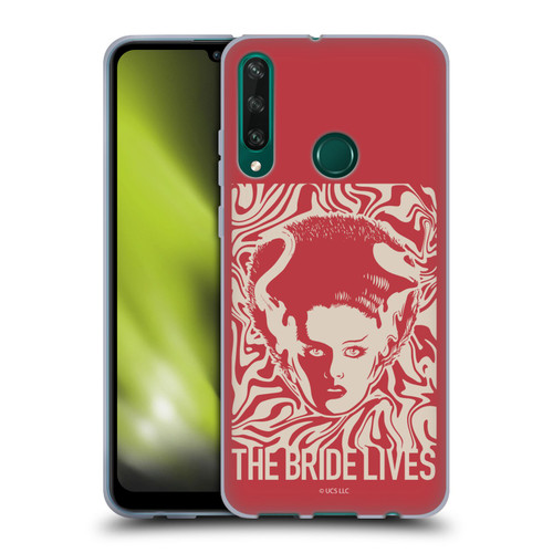 Universal Monsters The Bride Of Frankenstein The Bride Lives Soft Gel Case for Huawei Y6p