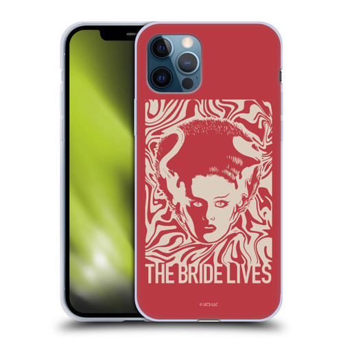 Universal Monsters The Bride Of Frankenstein The Bride Lives Soft Gel Case for Apple iPhone 12 / iPhone 12 Pro