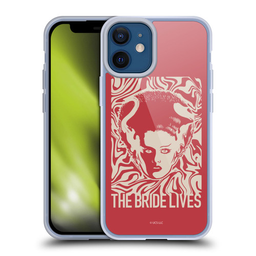 Universal Monsters The Bride Of Frankenstein The Bride Lives Soft Gel Case for Apple iPhone 12 Mini