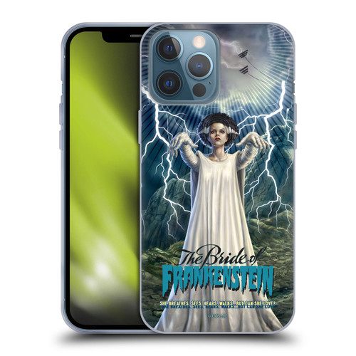 Universal Monsters The Bride Of Frankenstein But Can She Love? Soft Gel Case for Apple iPhone 13 Pro Max