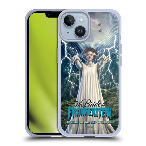 Universal Monsters The Bride Of Frankenstein But Can She Love? Soft Gel Case for Apple iPhone 14