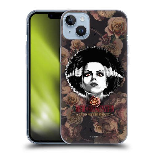 Universal Monsters The Bride Of Frankenstein World Of Gods And Monsters Soft Gel Case for Apple iPhone 14 Plus