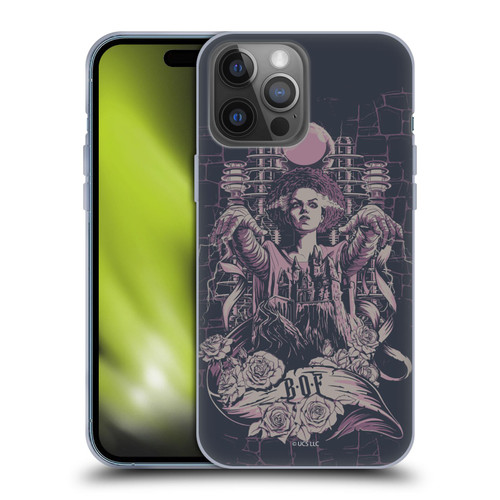 Universal Monsters The Bride Of Frankenstein B.O.F Soft Gel Case for Apple iPhone 14 Pro Max