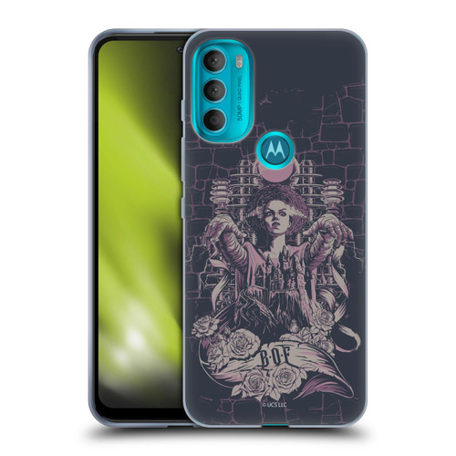 Universal Monsters The Bride Of Frankenstein B.O.F Soft Gel Case for Motorola Moto G71 5G