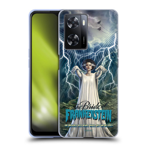 Universal Monsters The Bride Of Frankenstein But Can She Love? Soft Gel Case for OPPO A57s