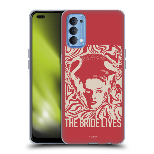 Universal Monsters The Bride Of Frankenstein The Bride Lives Soft Gel Case for OPPO Reno 4 5G